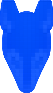 Bandicoot icon logo PNG blue 3D digital fabric textiles