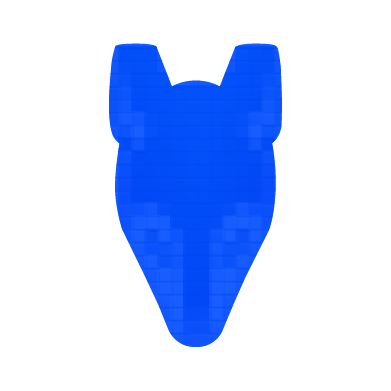 Bandicoot icon logo PNG blue 3D digital fabric textiles