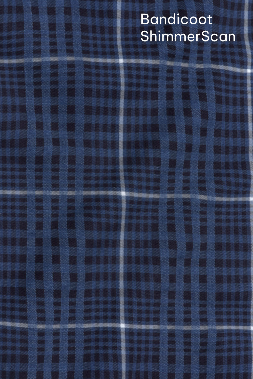 Bandicoot ShimmerScan 3D fabric denim indigo yarn dyed Stella Blu Textile